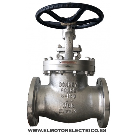 VALVULA GLOBO HIERRO FUNDIDO BONNEY FORGE 6"-150 WCB