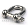 GRILLETE RECTO INOXIDABLE  M5 100 KG CARGA MAXIMA