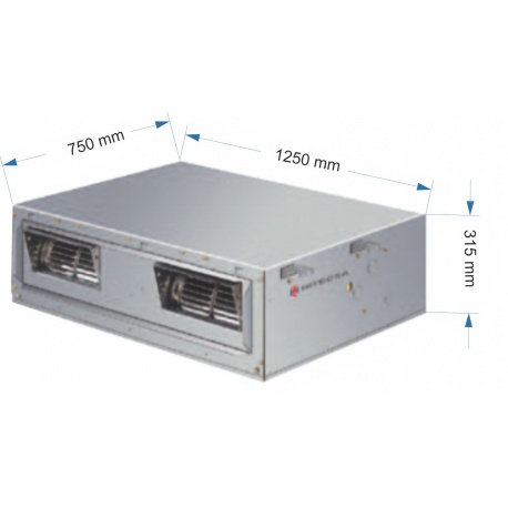 UNIDAD INTERIOR BAJA SILUETA PARA CONDUCTOS HITECSA 9.8 KW FRIO 10.4 KW CALOR MONOFASICO MOD.FTB351  230V