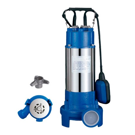 BOMBA SUMERGIBLE ACHIQUE 1.6 CV 220 V MONOFASICA AGUAS SUCIAS CON TRITURADOR H1150F AXYRA