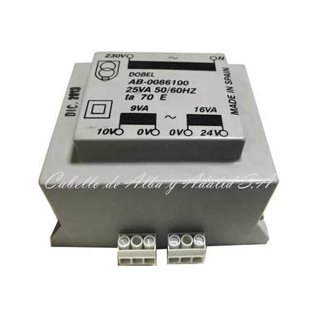 TRANSFORMADOR AB-0086100 CARRIER AB-0086100 DOBLE CIRCUITO 220V 10 VTS+24 VTS