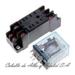 BASE RELE MINI 2 CONTACTOS PYF08AN OMRON