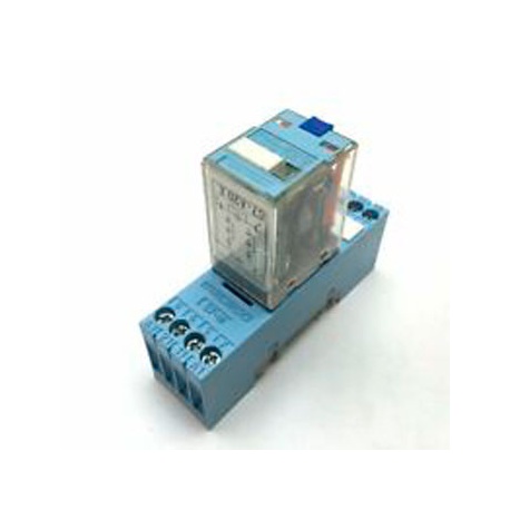 RELE MINI CON BASE AC 220 V RELECO SERIE QR-C 
