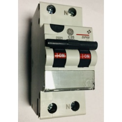 MAGNETOTERMICO DIFERENCIAL 1 POLO+NEUTRO 20A GE DP60 C20/030  608664