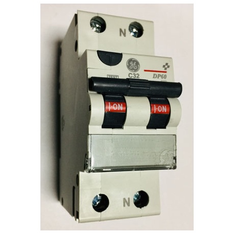 MAGNETOTERMICO DIFERENCIAL 1 POLO+NEUTRO 32A GE DP60 C32/030  608666