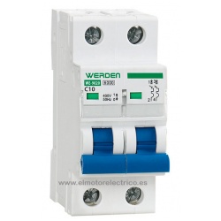 MAGNETOTERMICO BIPOLAR 10A WERDEN