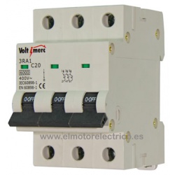 MAGNETOTERMICO TRIPOLAR 20 A VOLTIMERC