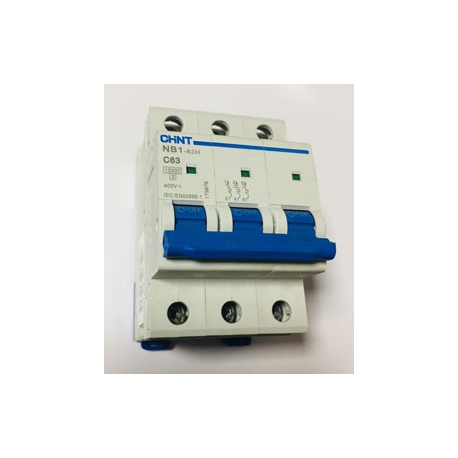 MAGNETOTERMICO TRIPOLAR 63 AMP 3P NB1-63 C63 CHINT