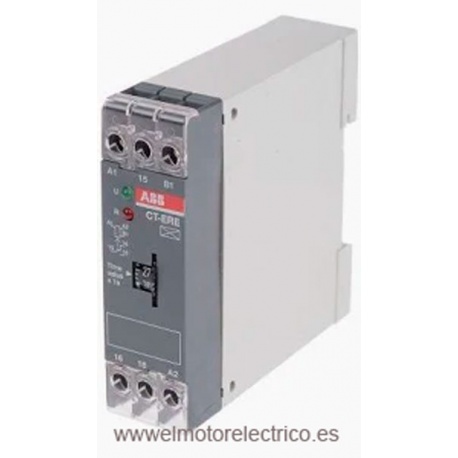 TEMPORIZADOR MONOFUNCION ABB 1SVR ,200-240V AC 24V AC/DC 4A,1 CONTACTO,SPDT, TEMPO.03S-300S