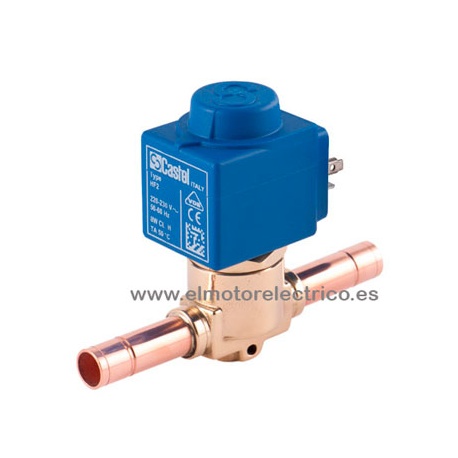 VALVULA SOLENOIDE CASTEL 1028/2A6 1/4 SOLDAR 220V 8W