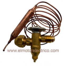 VALVULA EXPANSION SIN COMPENSADOR RF22-1-40º/+10  IN 3/8 OUT 1/2 PARA TUBO DE ROSCAR  R22 3.5KW