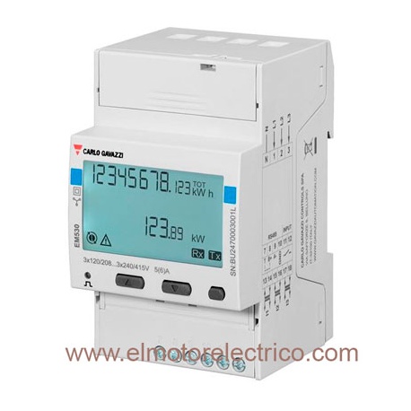 ANALIZADOR DE ENERGIA EM530 DINAV53XS1X RECUPERADO SIN USO