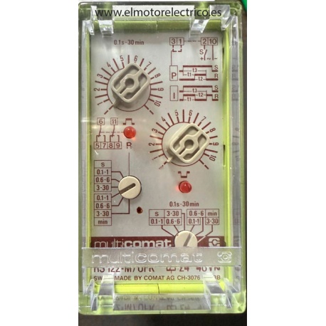 RELE TEMPORIZADOR RD122-M/UFK MULTICOMAT 24-48V 01S-30 MIN
