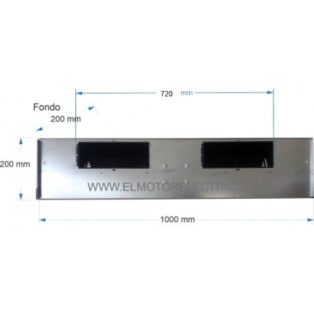 Ventilador  Mod. ELCO 3BTB CO 60-45  para fancoils Carrier, Ciat, Tecna, Midea, Gree, Mitsubishi, Ferroli, Airwell, Rhoss, Cliim