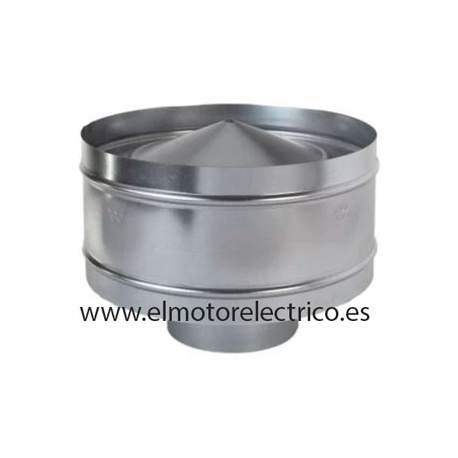 SOMBRERETE GALVANIZADO ANTIREVOCANTE DIAM.125MM
