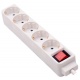 BASE MULTIPLE 5 TOMAS C/INTERRUPTOR 3 METROS
