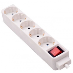 BASE MULTIPLE 5 TOMAS C/INTERRUPTOR 3 METROS