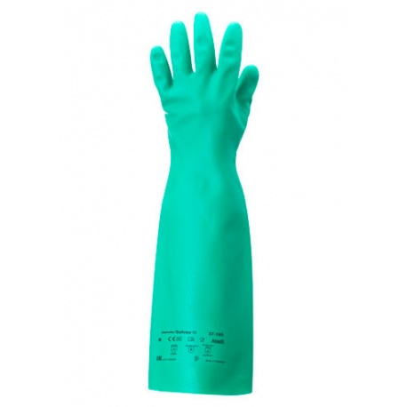 GUANTE SOLVEX NITRILO VERDE 45.50CM ANSELL TB