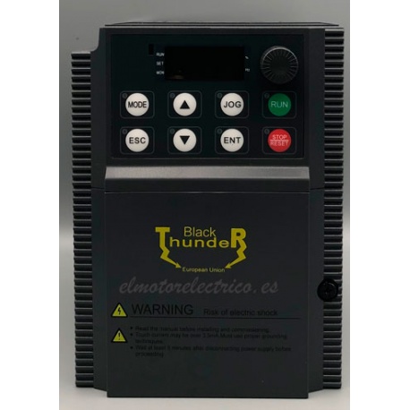 Variador Frecuencia 4 CV 3 KW BT31-T3-3RG/4RP Entrada trifasica 380V Salida trifasica 380V BLACK THUNDER