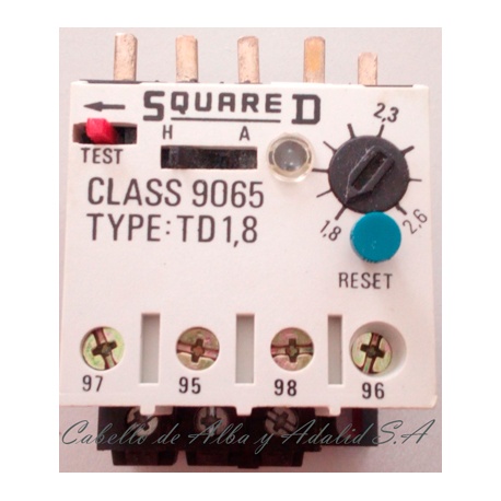 RELE TERMICO 5.5-8 AMP. MINI TD5.5 CLASS 9065 SQUARE. 
