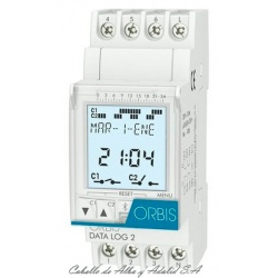 INTERRUPTOR HORARIO DIGITAL  ORBIS DATA LOG 230V