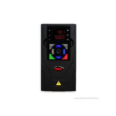 Variador Frecuencia 5.5 CV-4 KW HV100 Entrada trifasica 380V/Salida  trifasica 380 V HNC