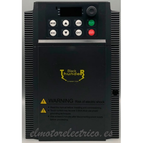 Variador Frecuencia 7.5 CV-5.5 KW BT31-5R5G/7R5P-T3   Entrada trifasica 380V/Salida trifasica 380V BLACK THUNDER