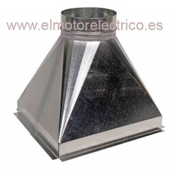 TOLVA 400x270x410mm CHAPA GALVANIZADA PARA CAJA DE VENTILACION 