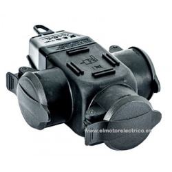 BASE TRIPLE SCHUCKO NEGRO 3.68W IP44 