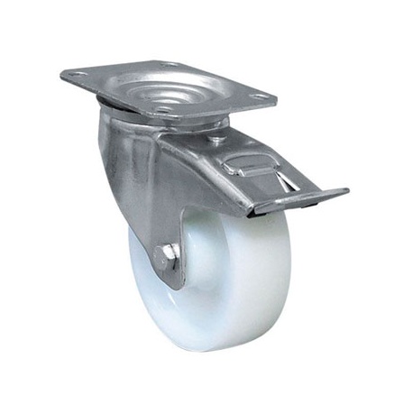 RUEDA PLACA GIR.FRENO NYLON 100 MM 120KG COFAN.