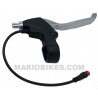 MANETA FRENO DERCHA CON MICRORUPTOR DE CORTE COLOR PLATA