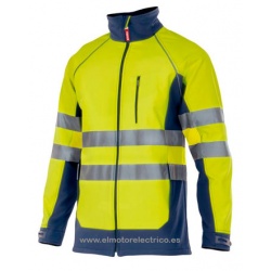 CHAQUETA SOFT SHELL BICOLOR ALTA VISIBILIDAD VELILLA