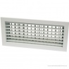 REJILLA 350x100 DOBLE IMPULSION ALUMINIO BLANCO