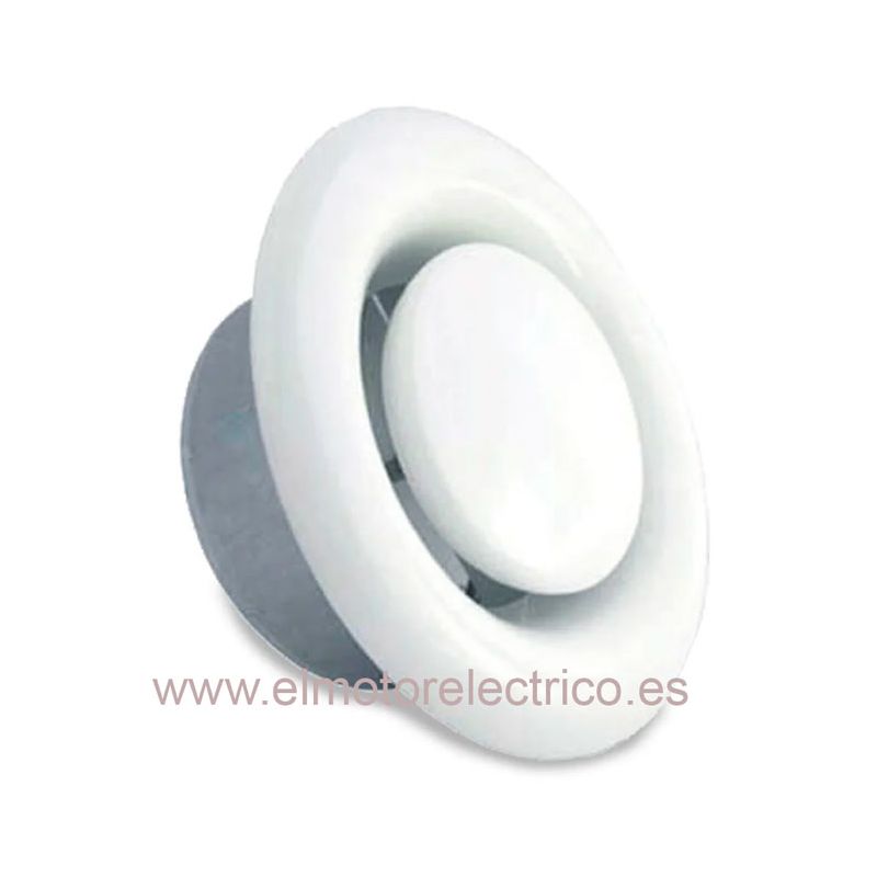 BOCA DE EXTRACCION PARA VENTILACION EN ALUMINIO BLANCO 160 mm