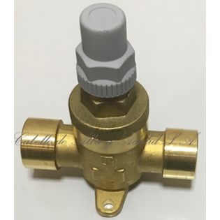 VALVULA DE MANIOBRA 6420/2 CASTEL 1/4 PASO RECTO CON CAPUCHON  PARA SOLDAR