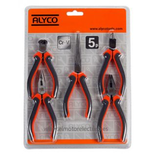 JUEGO ALICATES MINI 5 PZAS ALYCO ORANGE