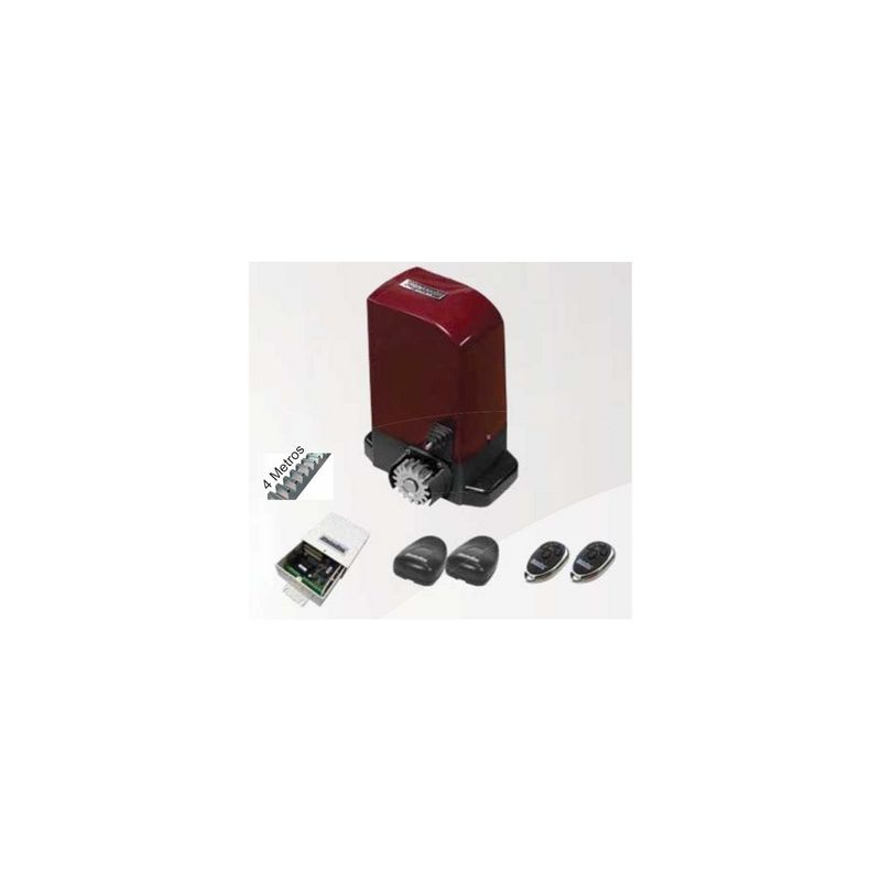 MOTOR PUERTA CORREDERA 500 KG KIT COMPLETO MOTORLINE KITBRAVO500 CON 4 METROS CREMALLERA