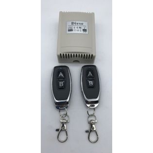RECEPTOR 12V 10A PARA MANDO A DISTANCIA PUERTA ELECTRICA DE 2 ETAPAS MOD.DIESE + 2 MANDOS  
