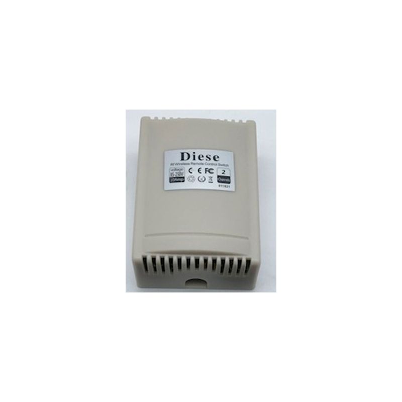 RECEPTOR UNIVERSAL DE 2 CANALES  250V 10A PARA MANDO A DISTANCIA PUERTA ELECTRICA,  ETC.  NO INCLUYE  MANDO