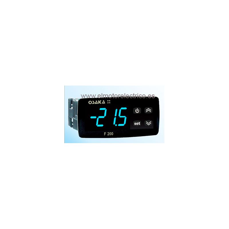 TERMOSTATO  DIGITAL F200 REFRIGERACION PANEL 2 RELES 2 SONDAS 220V MARCA OSAKA