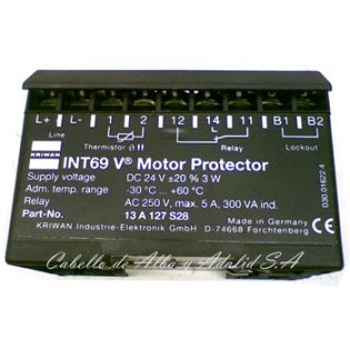 MODULO INT69-V NR.52 A 127 KRIWAN PROTECTOR MOTOR  230V/  63000123 4