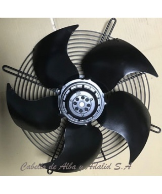 VENTILADOR AXIAL HRB/4-400-BN E14-1 0.16 KW 1150 RPM MONO 220 VTS 50 HZ  SP ASPIRANTE Soler  Palau