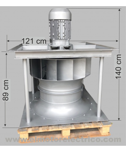 MOTOR VENTILADOR CENTRIFUGO DE OCASION  DE 11KW 900 RPM 380V 24000 M3