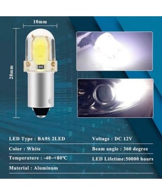 LAMPARA LED BA9S 12V 5W PARA VEHICULOS