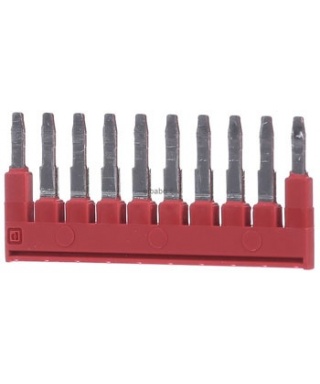 PUENTE PARA BORNAS FBS10-5 PHOENIX  ROJO 10 POLOS UNIDAD