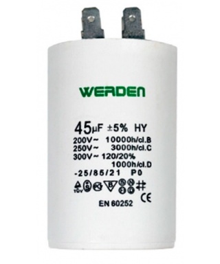 CONDENSADOR 18MF 450W CONEXION FACTON