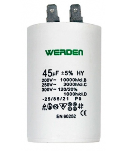 CONDENSADOR 18MF 450W CONEXION FACTON
