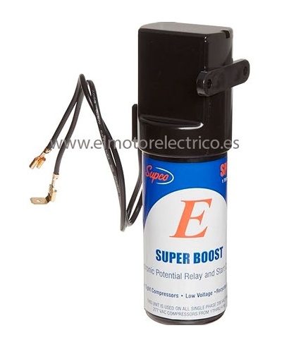 KIT ARRANQUE+CONDENSADOR SPP8E DE 1-5CV PARA COMPRESORES HERMETICOS Y MOTORES MONOFASICOS ( incrementa el par de arranque hasta 