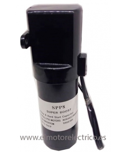 KIT ARRANQUE CONDENSADOR SPP6 DE 1/2 A 10 CV PARA COMPRESORES HERMETICOS Y MOTORES MONOFASICOS 