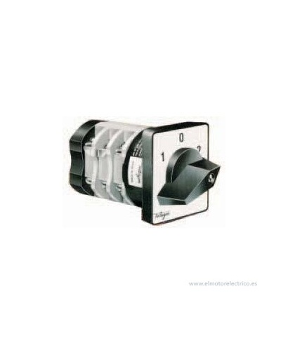 CONMUTADOR T-402 3 POLOS (1-0-2) 12A/16A 300V AC MOD.T-12 TELERGON INTERRUPTOR TRIPOLAR